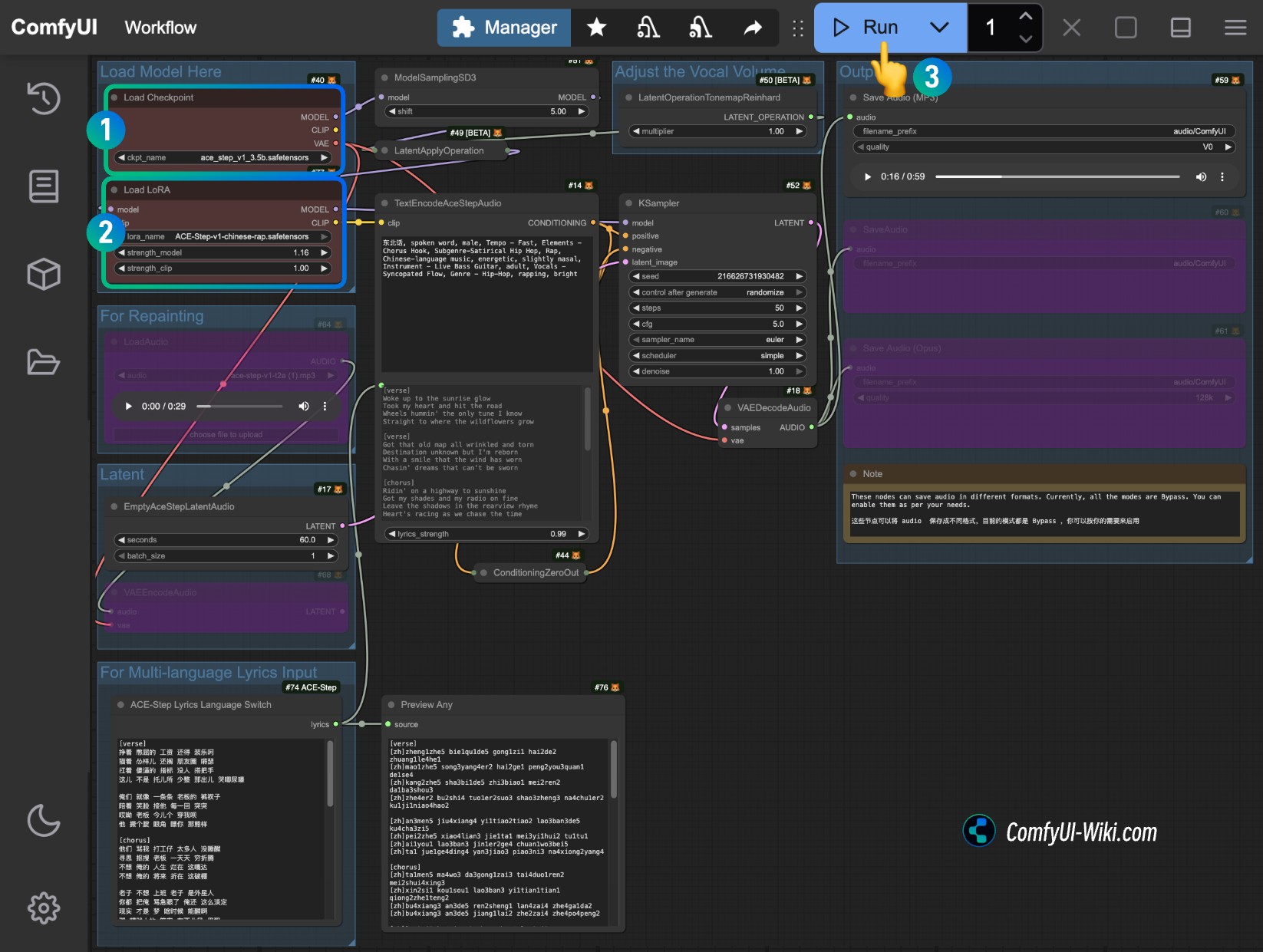 ComfyUI ACE-Step LoRA Workflow