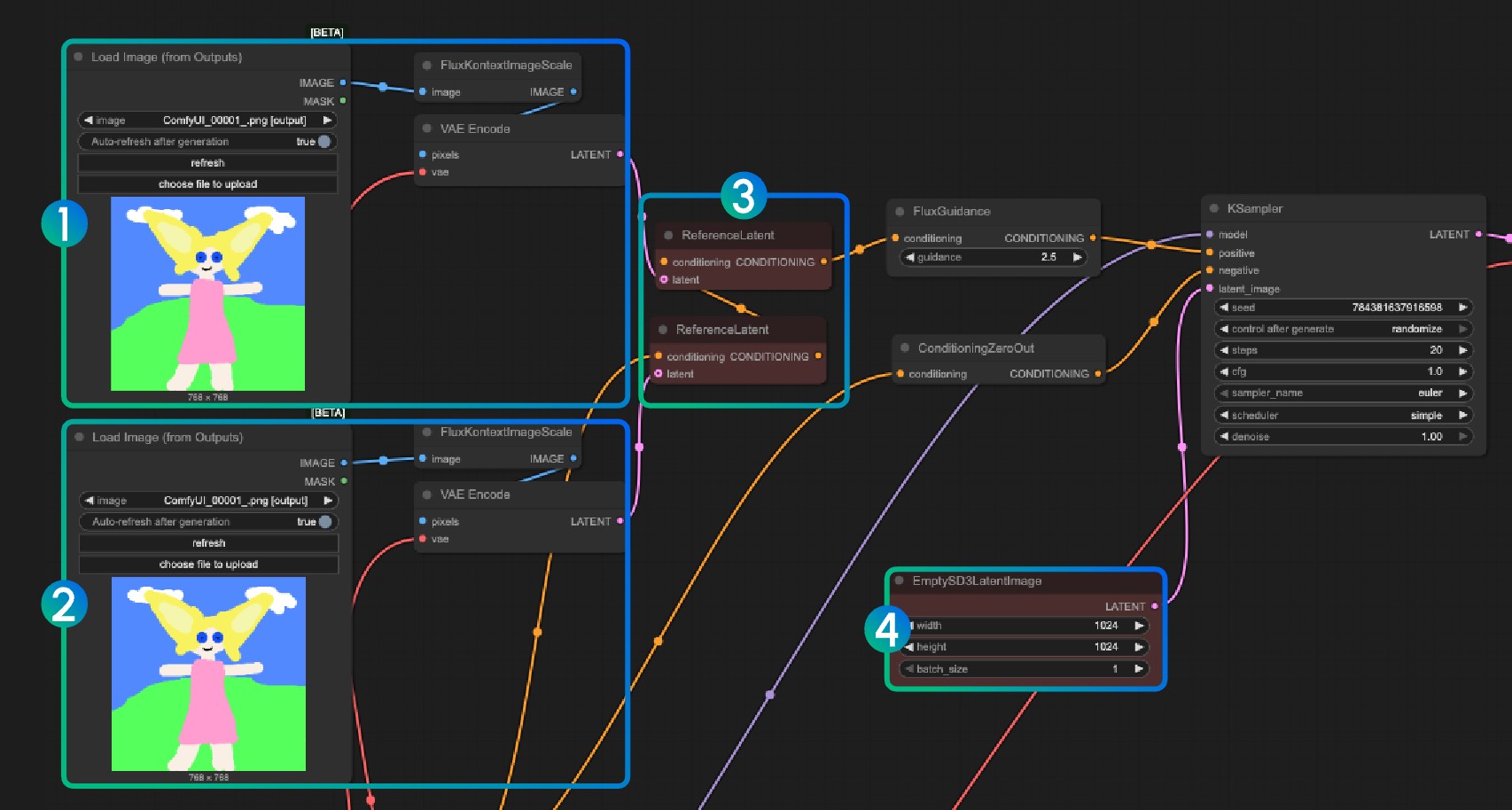 Chaining ReferenceLatent Nodes
