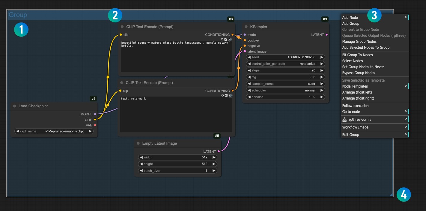 ComfyUI Node Interface - Group 