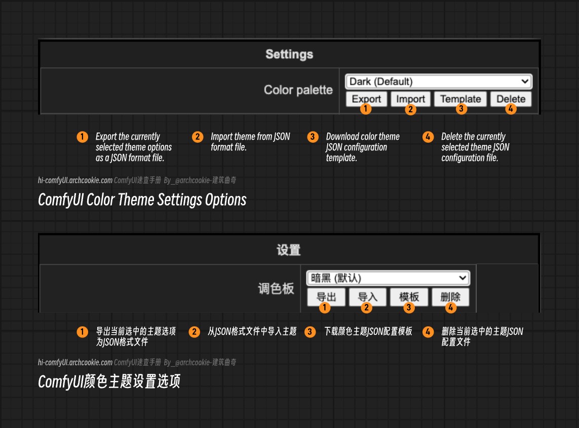 ComfyUI-Color Theme Settings Options