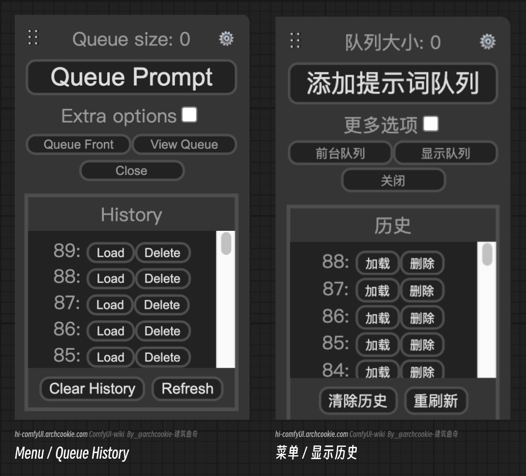 Display ComfyUI Image Generation History