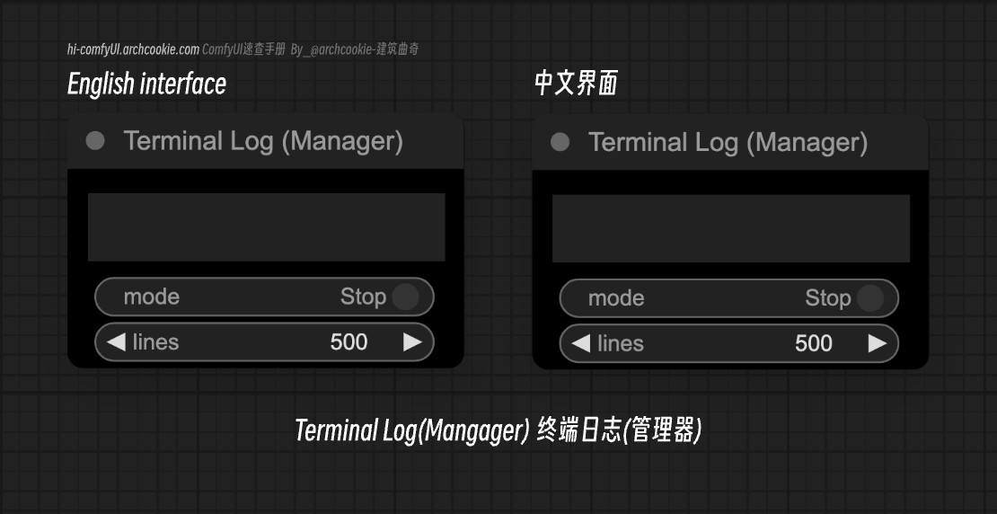 ComfyUI Node Menu - Terminal LogNode